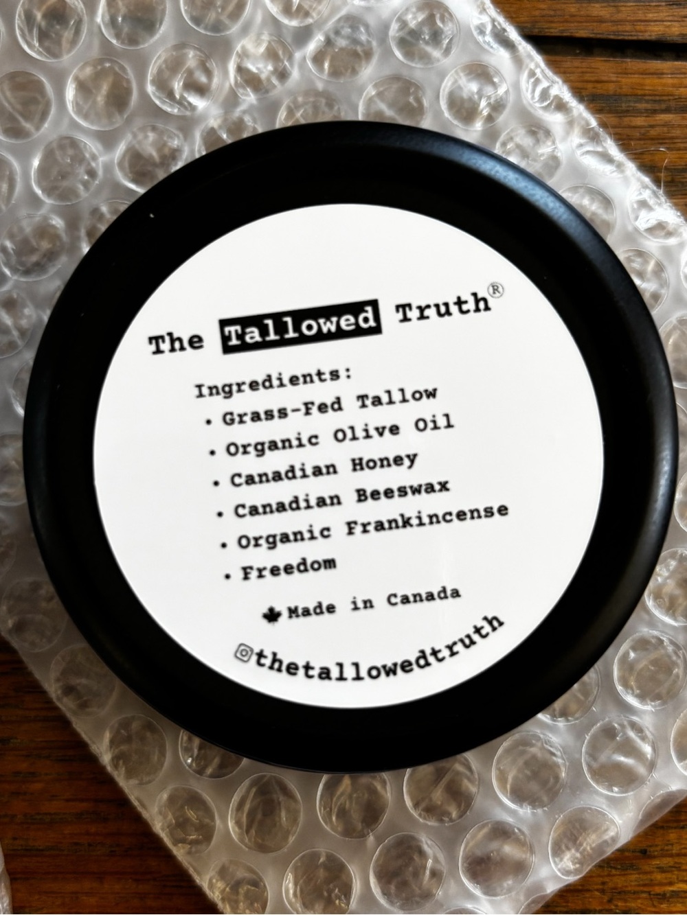 THE TALLOWED TRUTH Bundle of TWO Sealed 2oz Containers of "F-Balm"  Beef Tallow - Picture 4 of 4